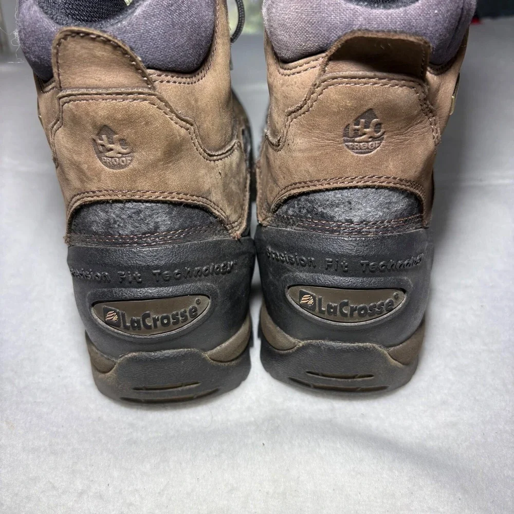 LaCrosse PFT Precision Fit Technology‎ Hiking Boots Brown Black 12 M H2O Proof